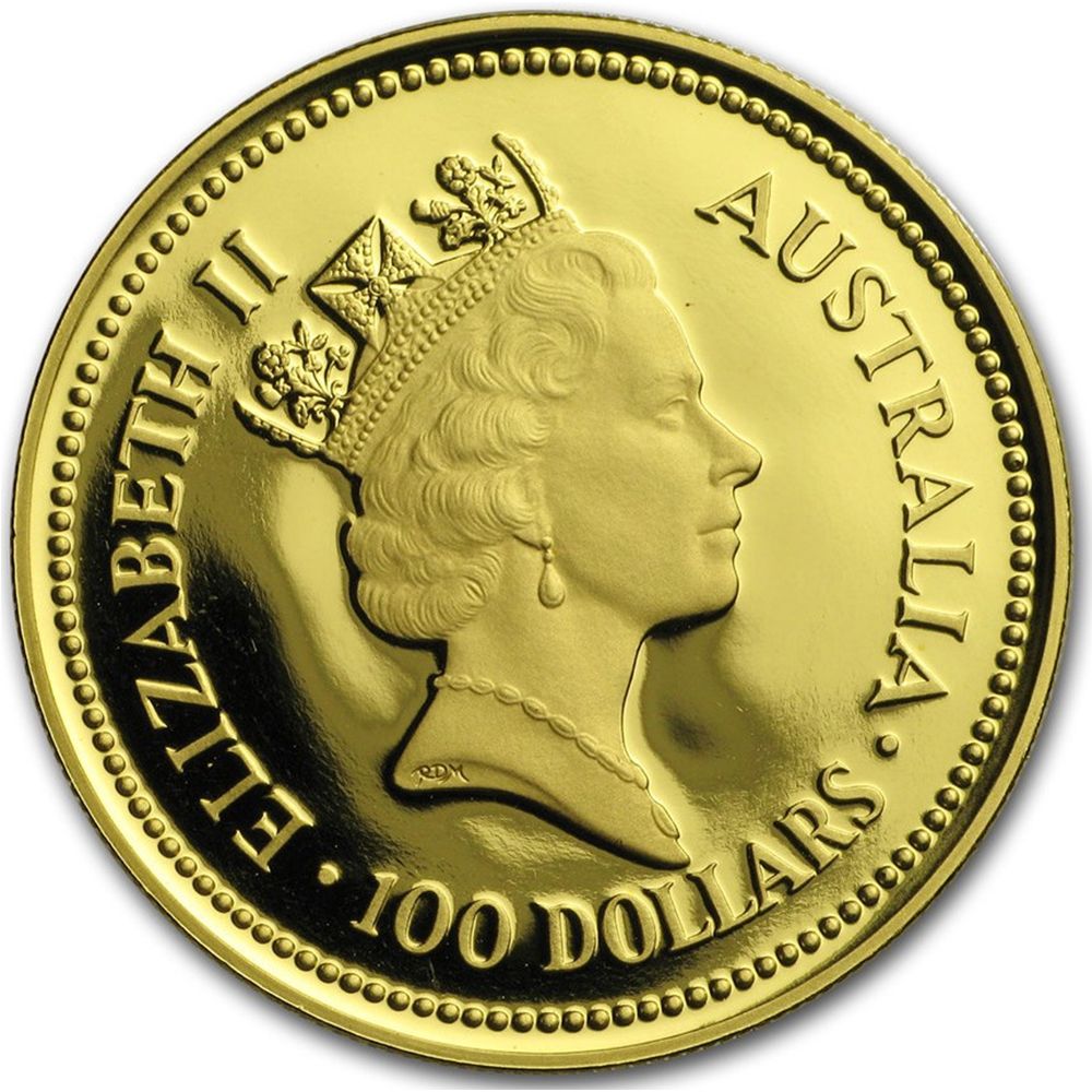 1oz Australian Gold Kangaroo Coin (1990)