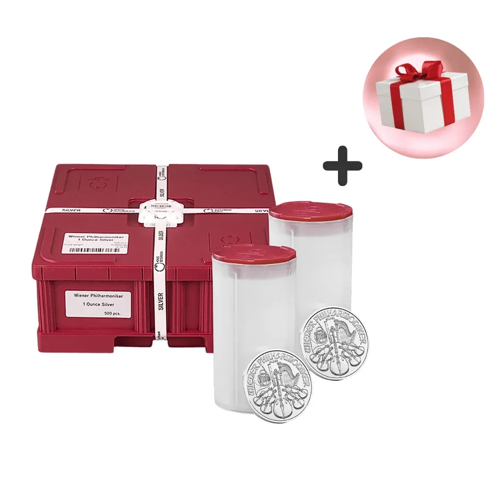1oz Austrian Silver Philharmonic Coin 'Monster Box' (2026) + FREE GIFT