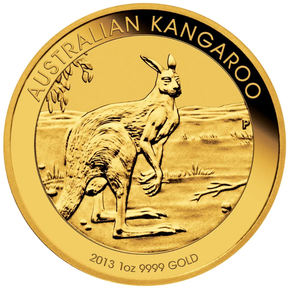 1oz Perth Mint Gold Kangaroo (2013)