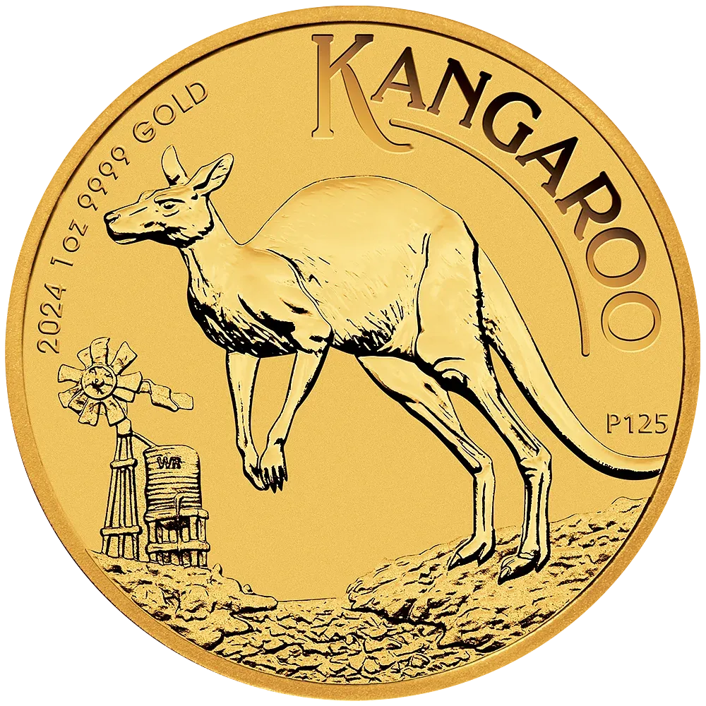 1oz Perth Mint Gold Kangaroo (2024)
