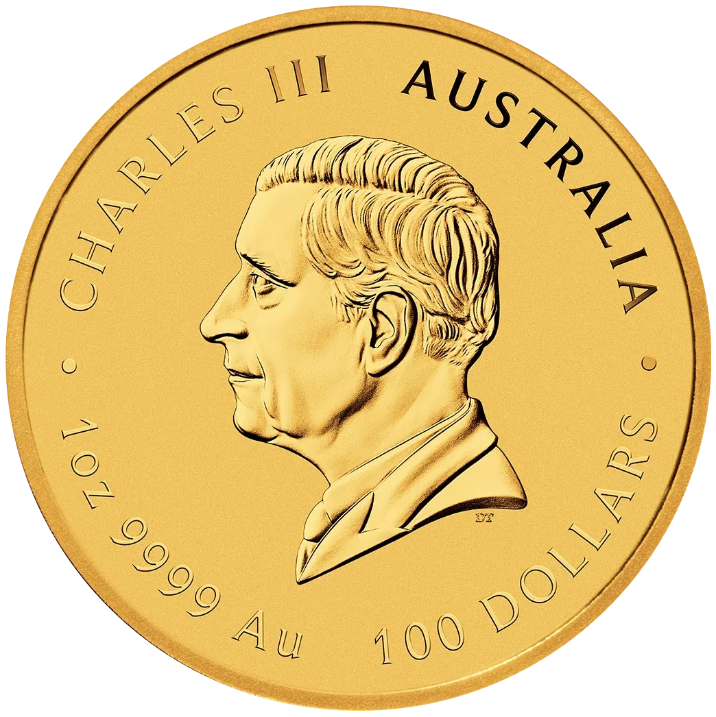1oz Perth Mint Gold Lunar 2025 Year of the Snake Coin
