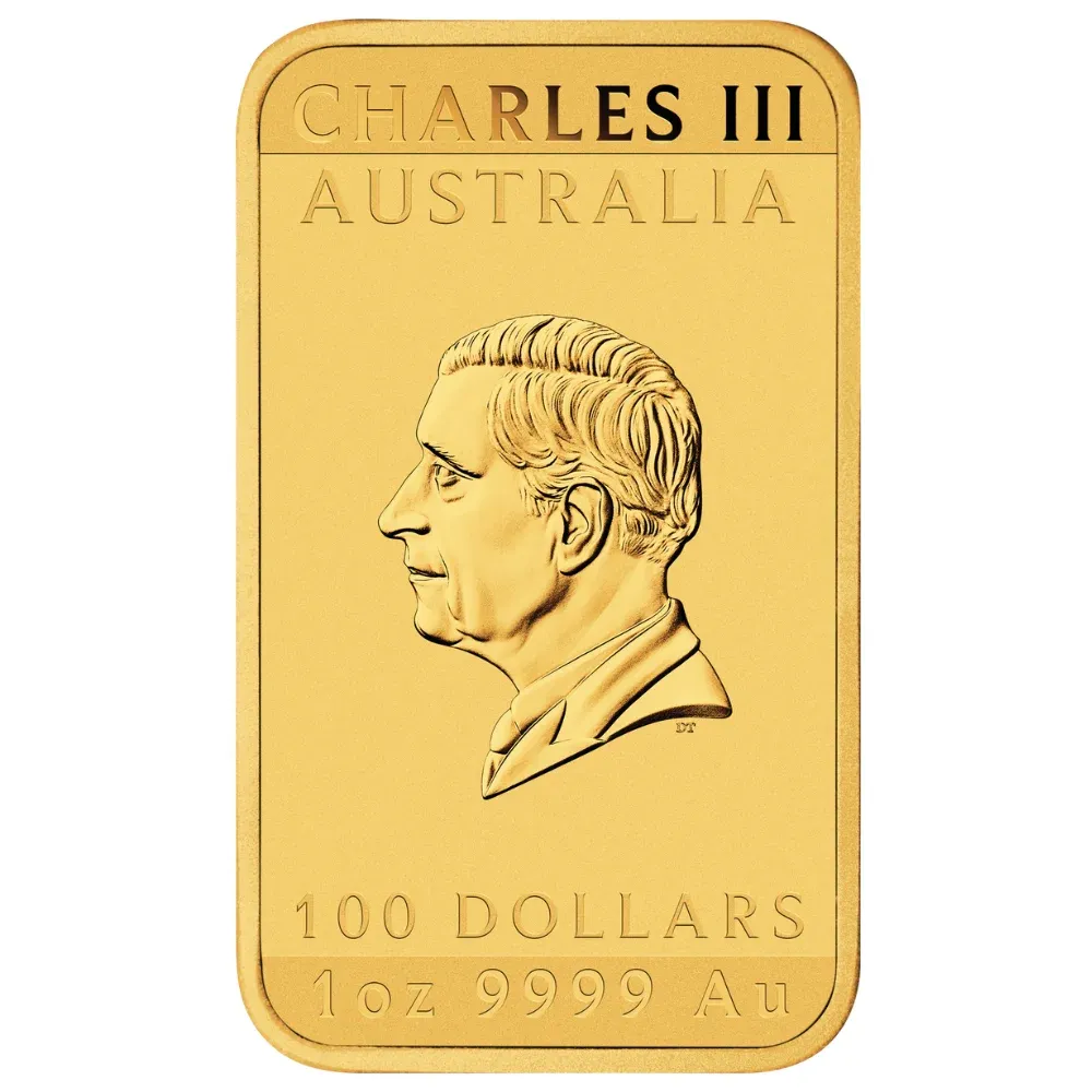1oz Perth Mint Gold Rectangular Dragon Bullion Bar (2026)