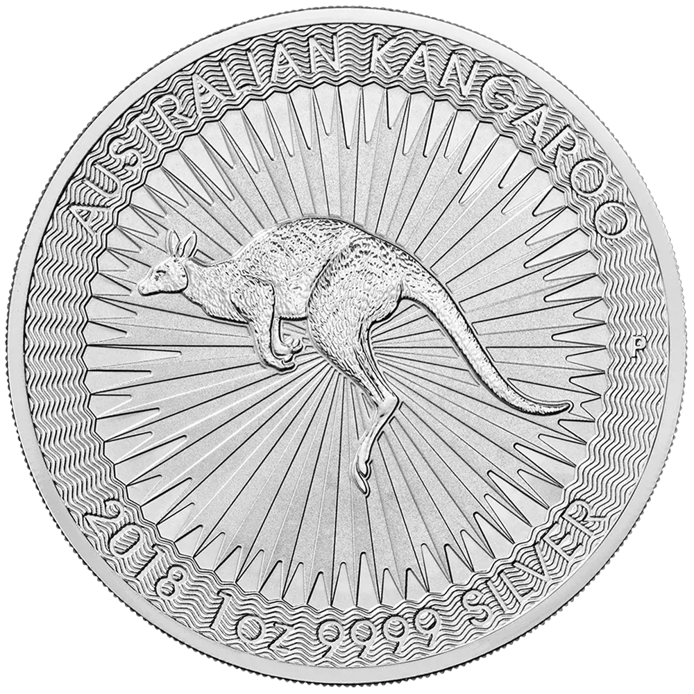 1oz Perth Mint Silver Kangaroo Coin (2018)