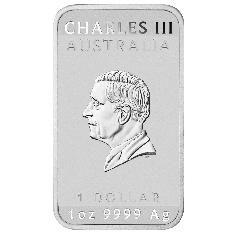 1oz Perth Mint Silver Rectangular Dragon Bullion Bar (2026)