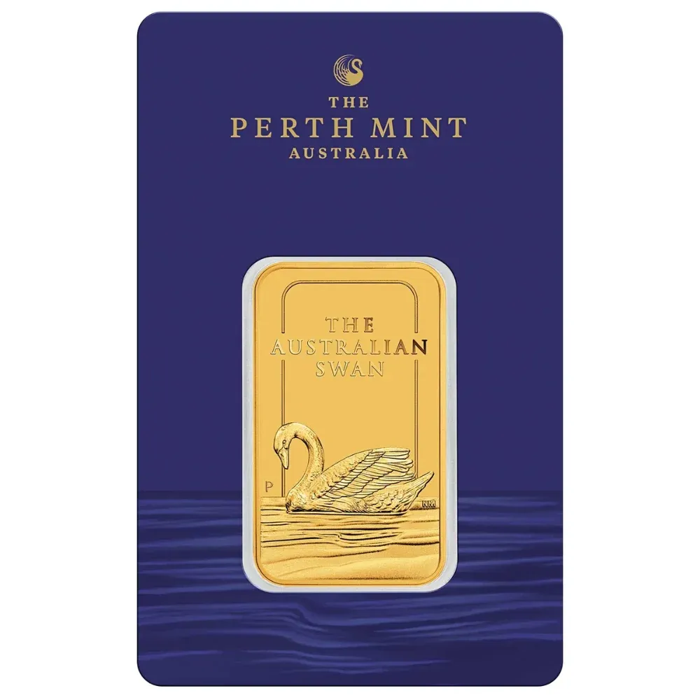 1oz Perth Mint Swan Gold Minted Bar