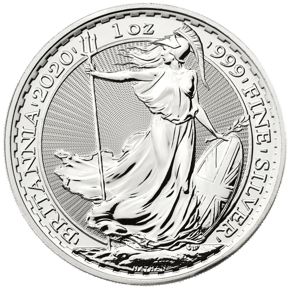 1oz Royal Mint Silver Britannia QEII (2020)