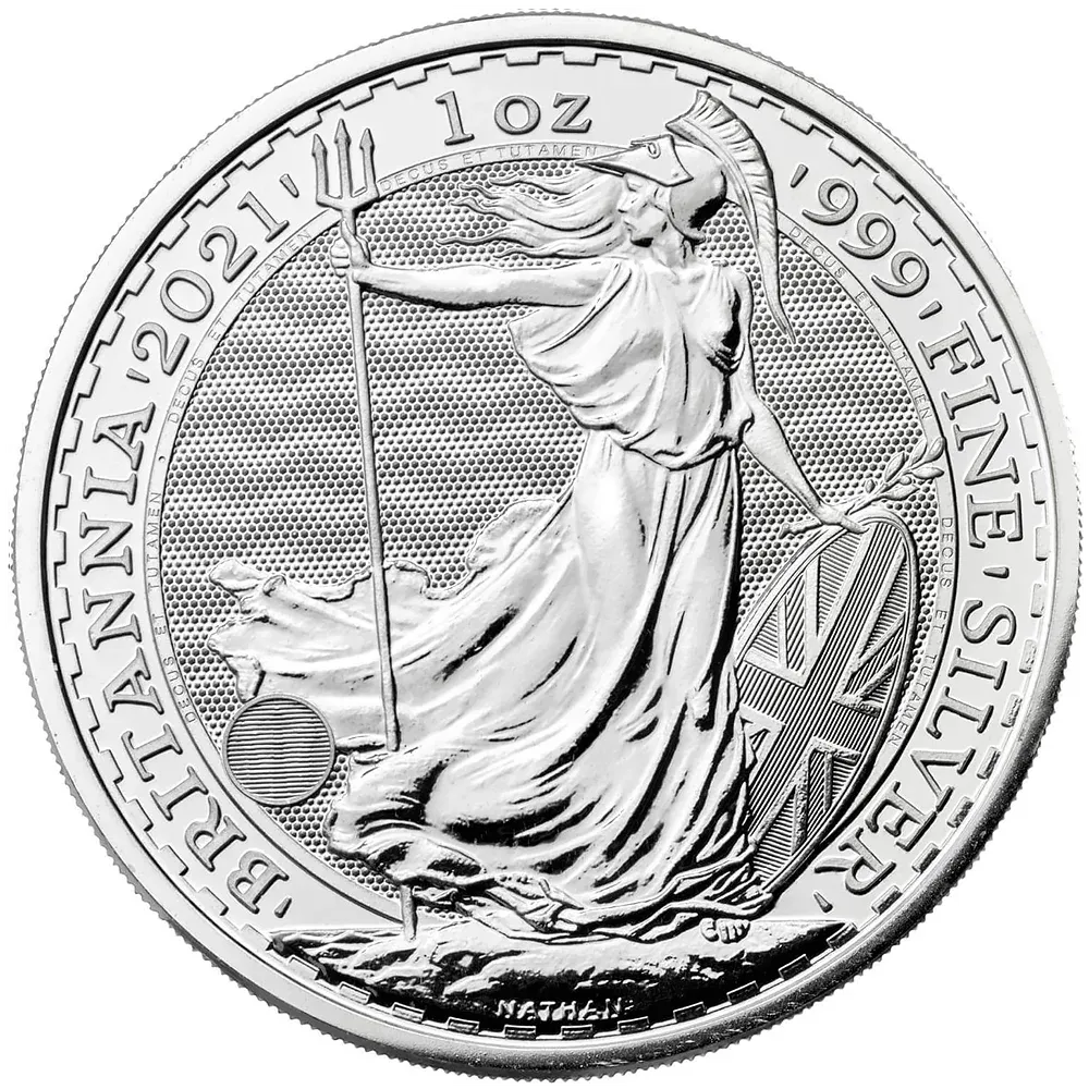 1oz Royal Mint Silver Britannia QEII (2021)