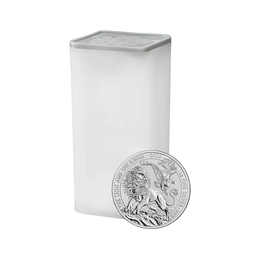 1oz Royal Mint Silver British Lion and the Eagle Bullion Coin (2026)