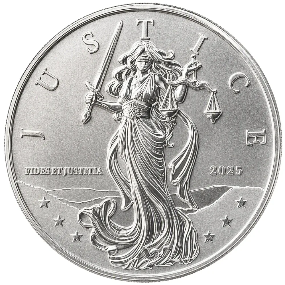 1oz Scottsdale Silver Lady of Justice Coin (2025)