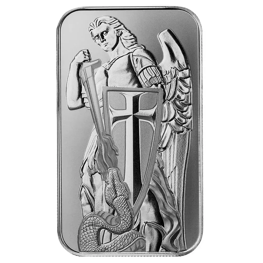 1oz Silver Archangel Michael Minted Bar