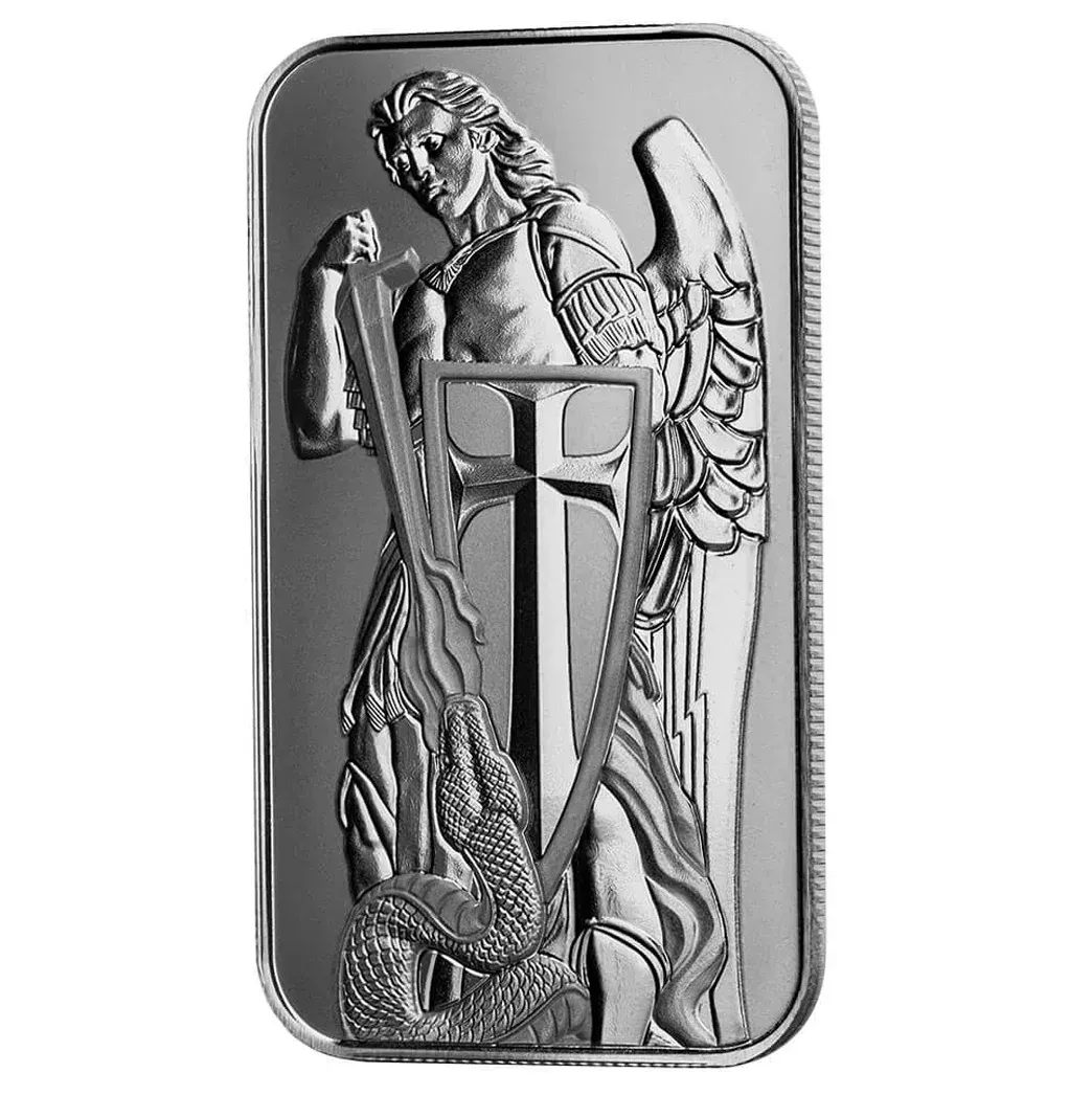 1oz Silver Archangel Michael Minted Bar