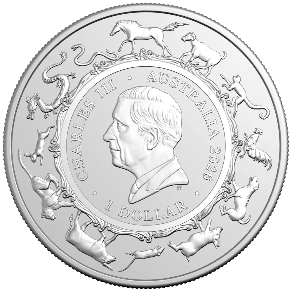1oz Silver Australian Mint Year of the Horse Coin (2026)