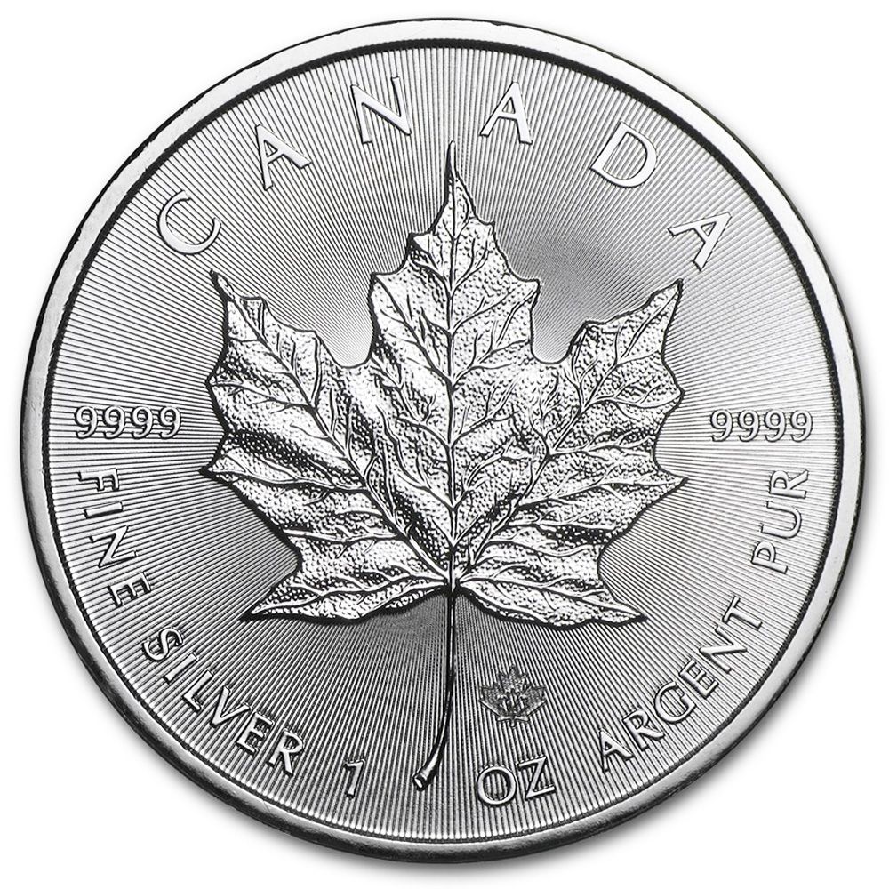 1oz Silver Canadian Maple Leaf Individual Coin (2014)-1