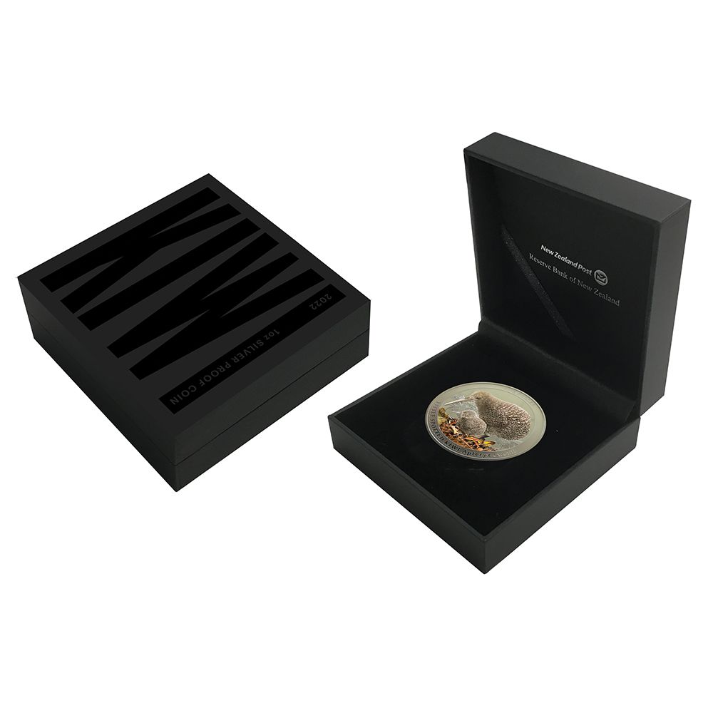2022 1oz Silver Kiwi Proof Coin with Selective Colour