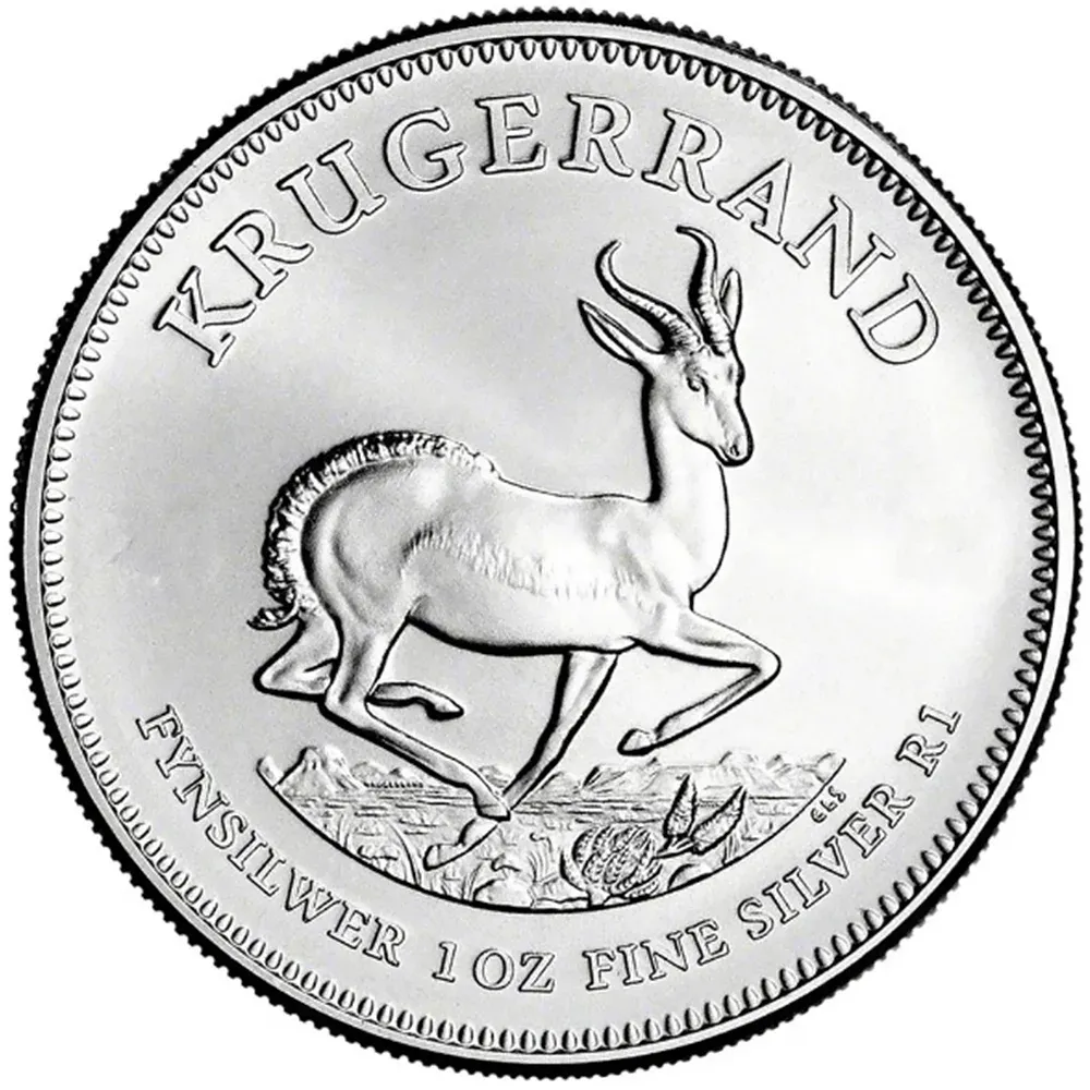 1oz South African Silver Krugerrand Loose Coins (Various Years)