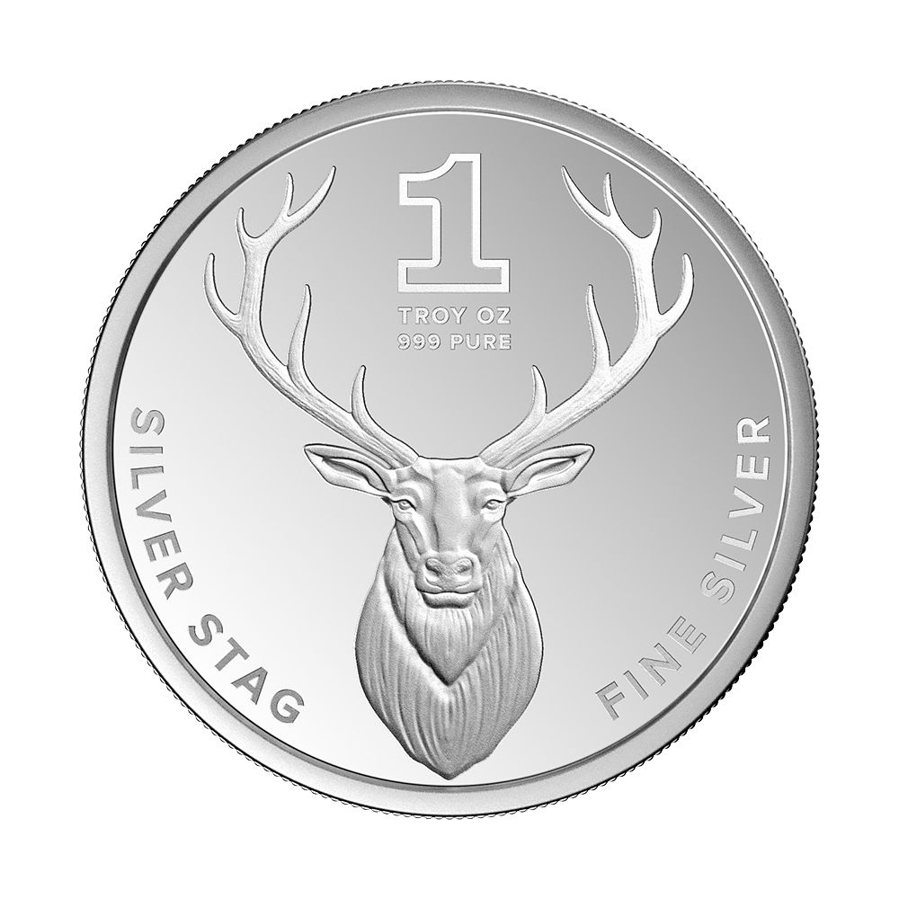 1oz Silver Stag Coin 2022 (Type 1)