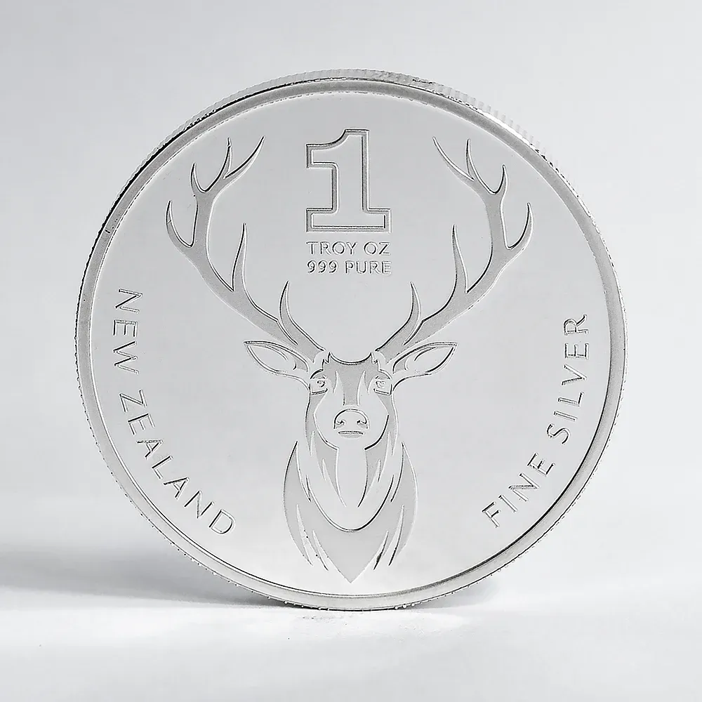 1oz Silver Stag Round