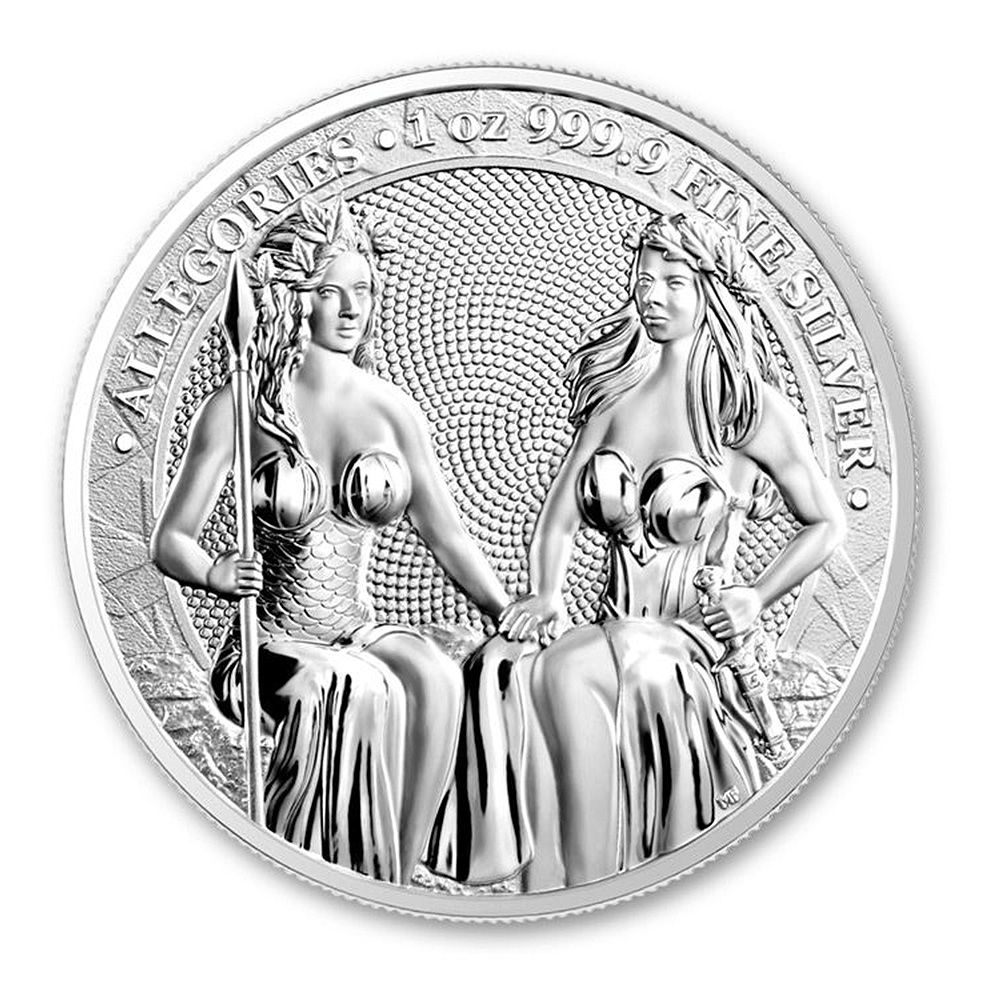 2021 1oz Allegories .9999 Fine Silver Round - Germania Mint