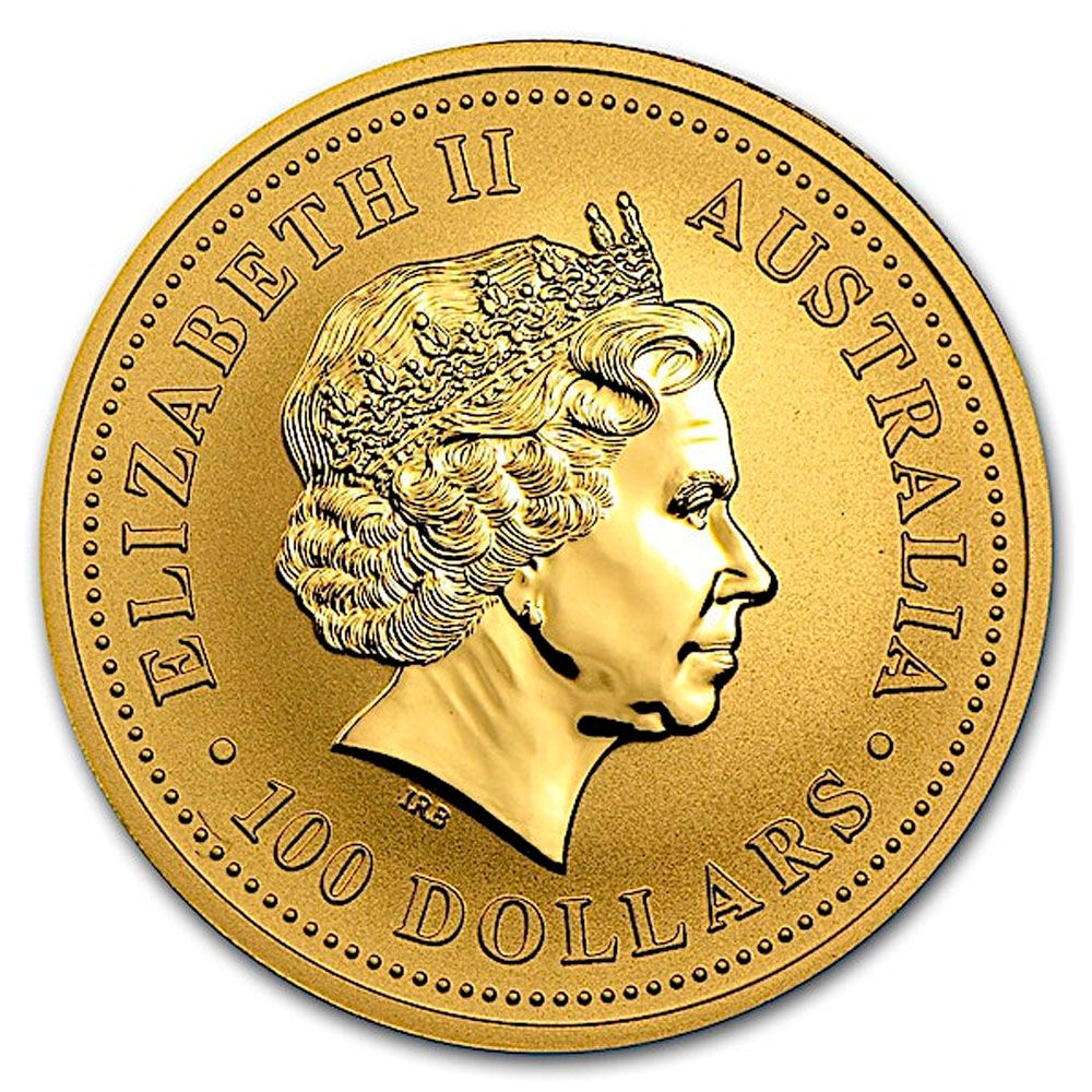 2002 1oz Australian Kangaroo Nugget Gold Coin
