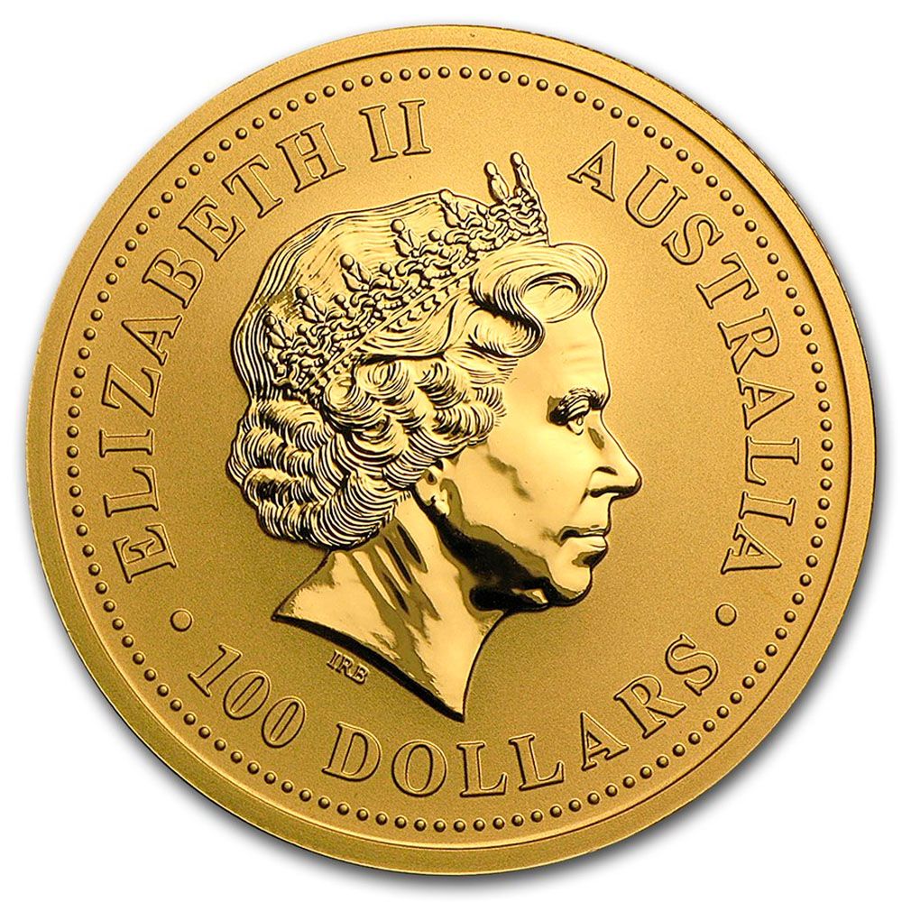 1oz Australian Kangaroo Nugget Gold Coin (2003)