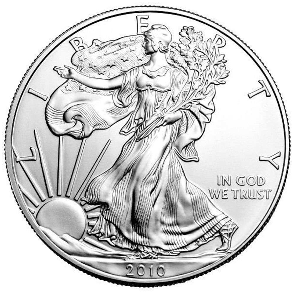1oz Silver American Eagle Coin (2010)