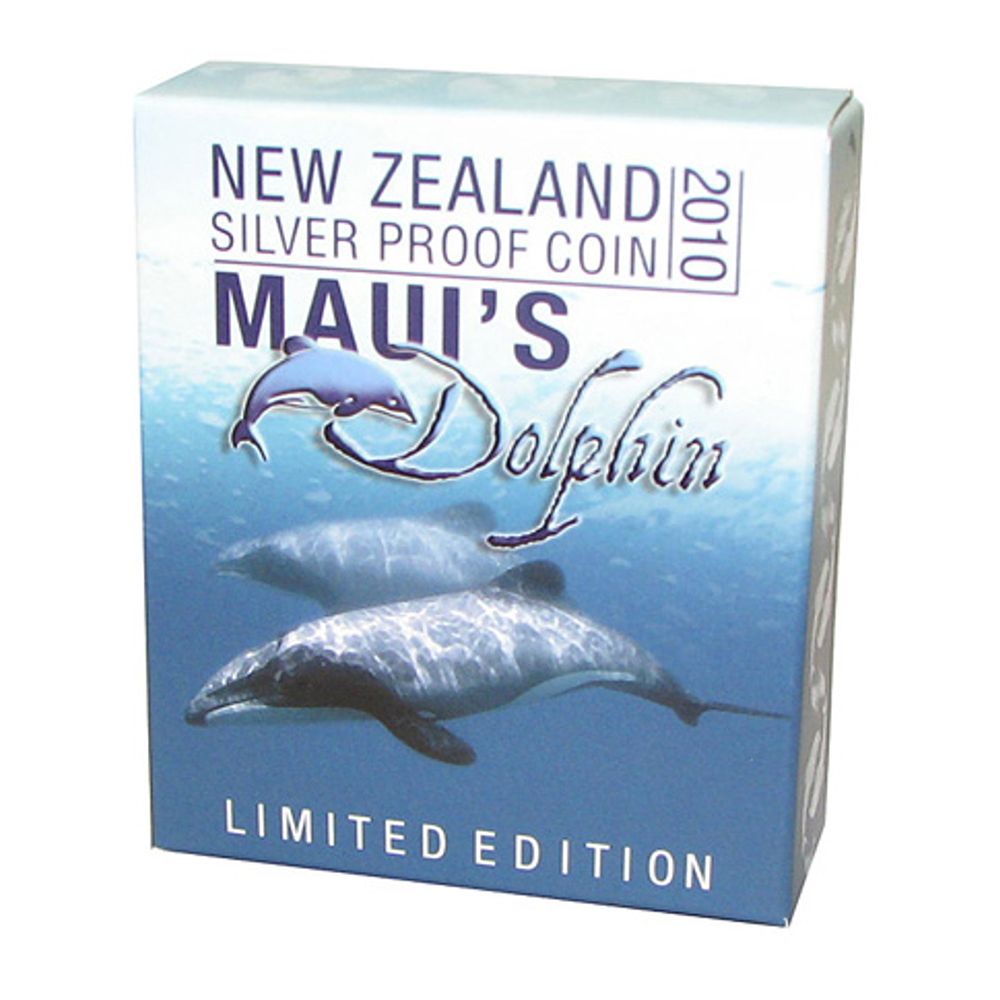 2010 1oz Silver Maui's Dolphin Proof Coin
