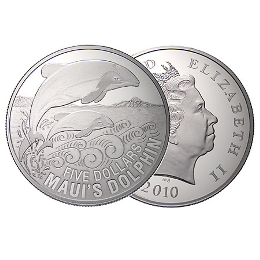 2010 1oz Silver Maui's Dolphin Proof Coin