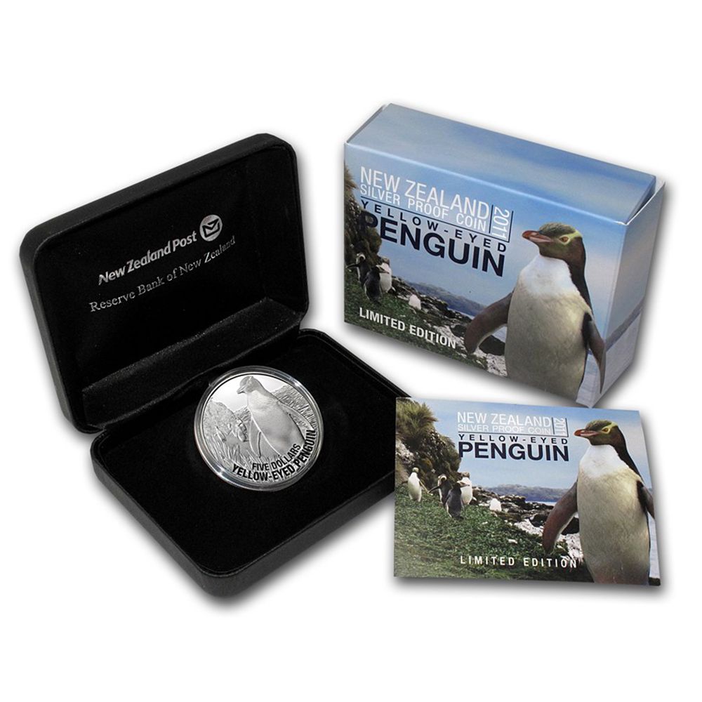 2011 1oz NZ Yellow-Eyed Penguin-3