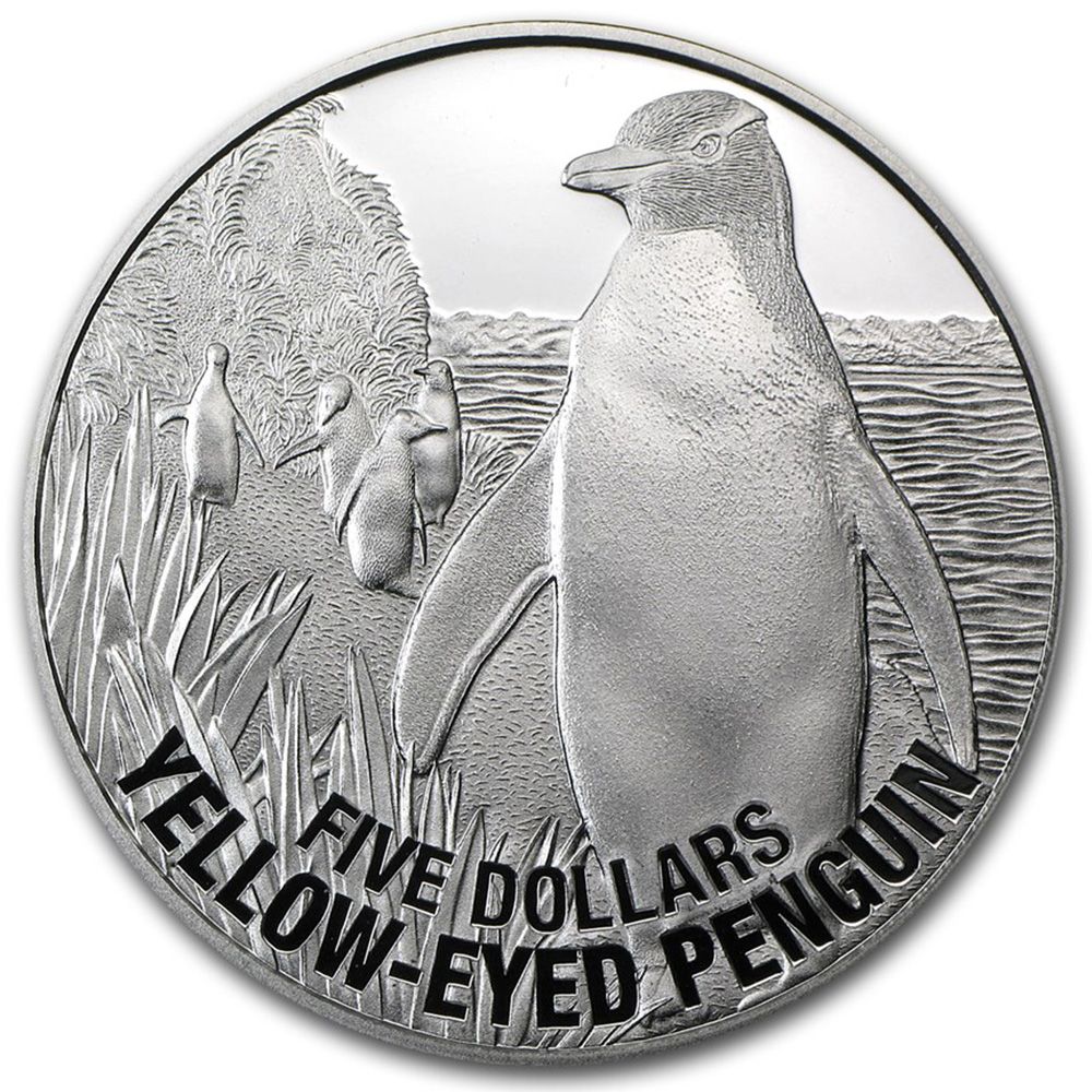 2011 1oz NZ Yellow-Eyed Penguin-1
