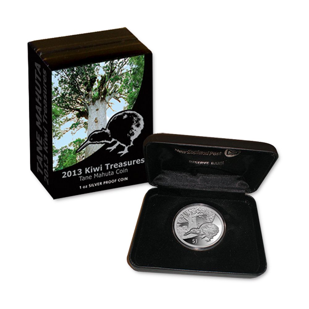 2013 1oz Silver Kiwi Treasures Tane Mahuta Proof Coin
