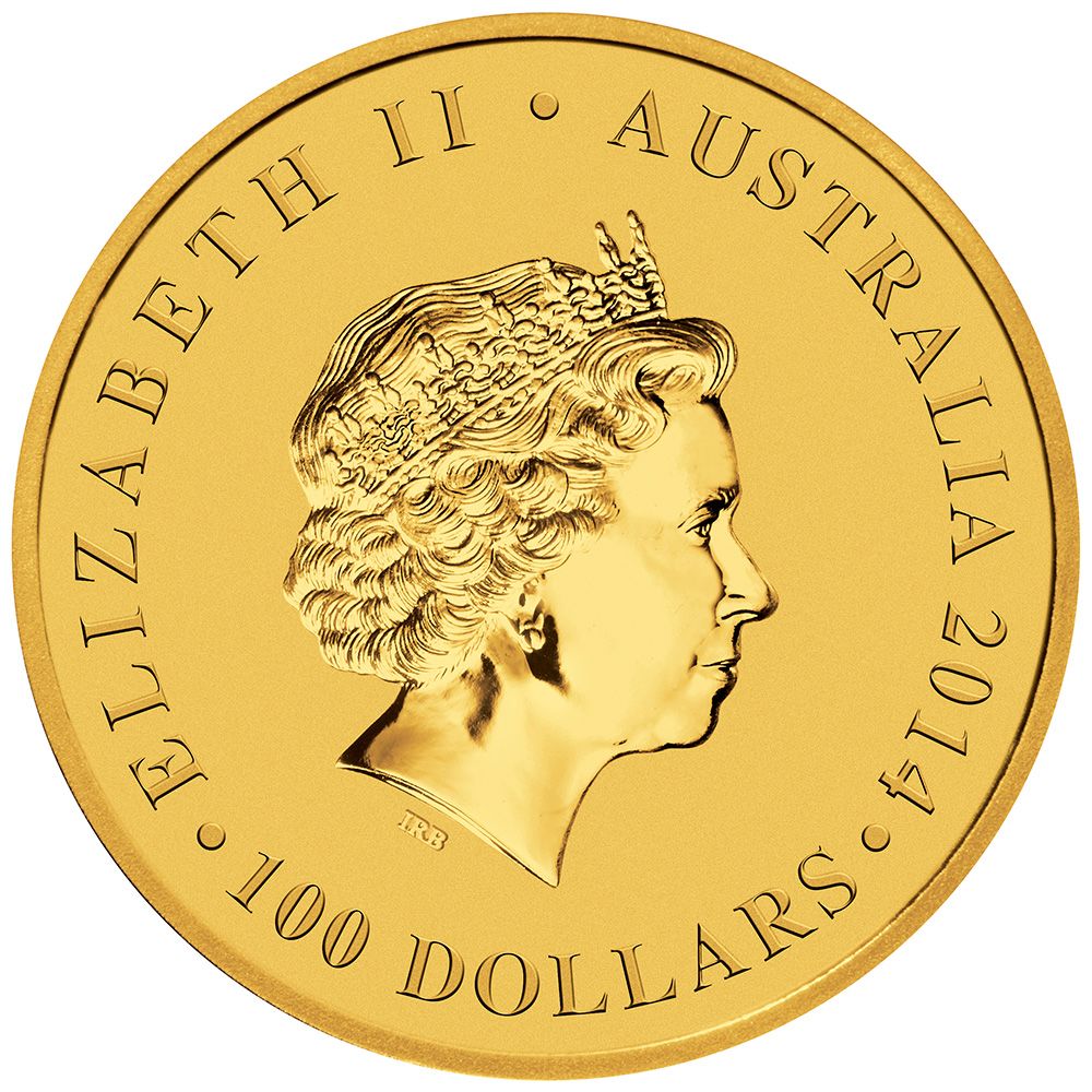 2014 1oz Australian Nugget Kangaroo 25th Anniversary Gold Coin