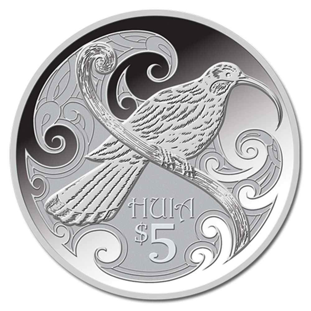 2015 1oz Silver NZ Huia Proof Coin