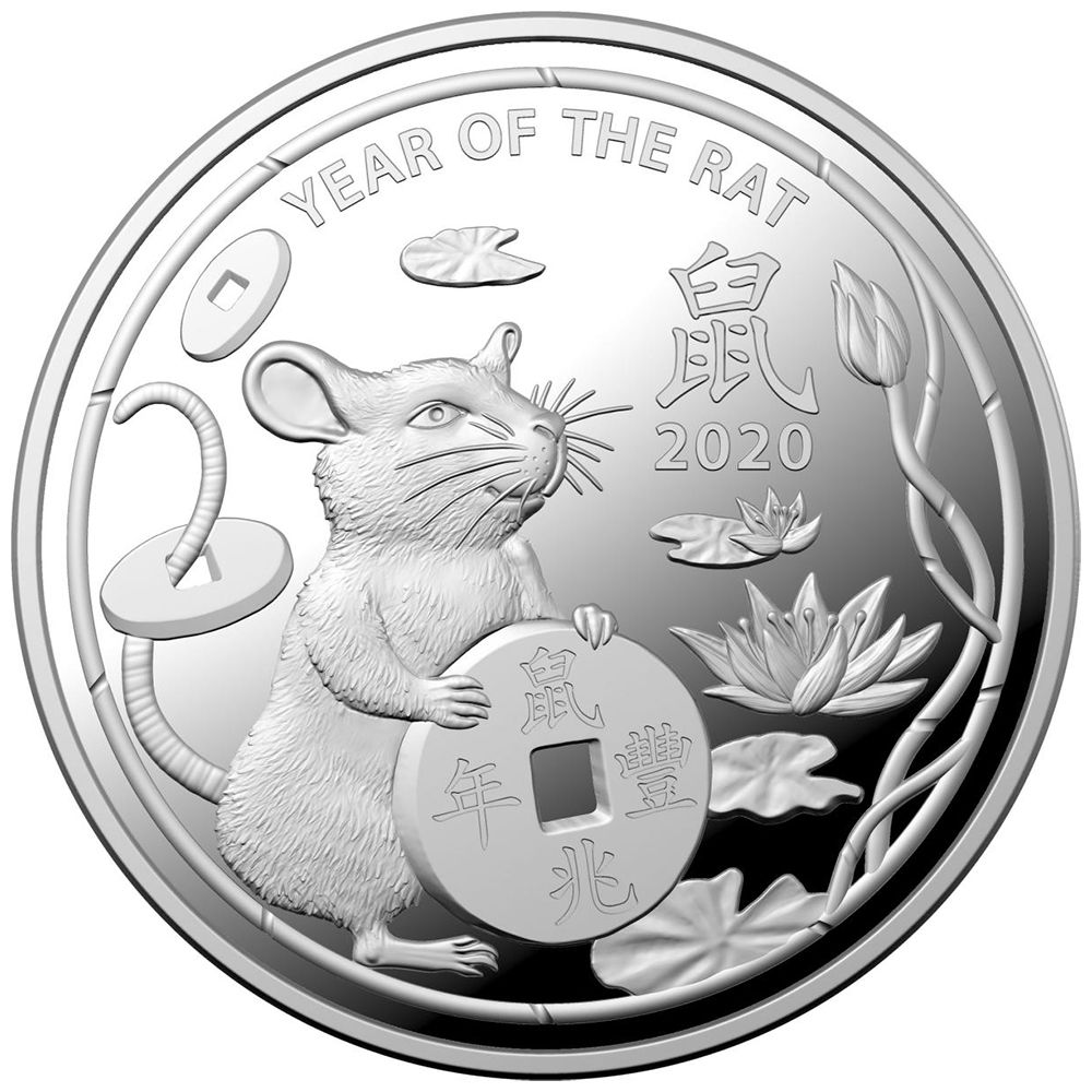 2020 1oz Silver ABC Year of The Rat - MyGold