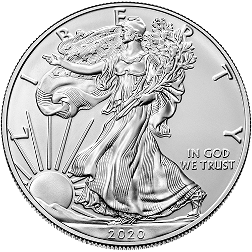 1oz Silver American Eagle Coin (2020)