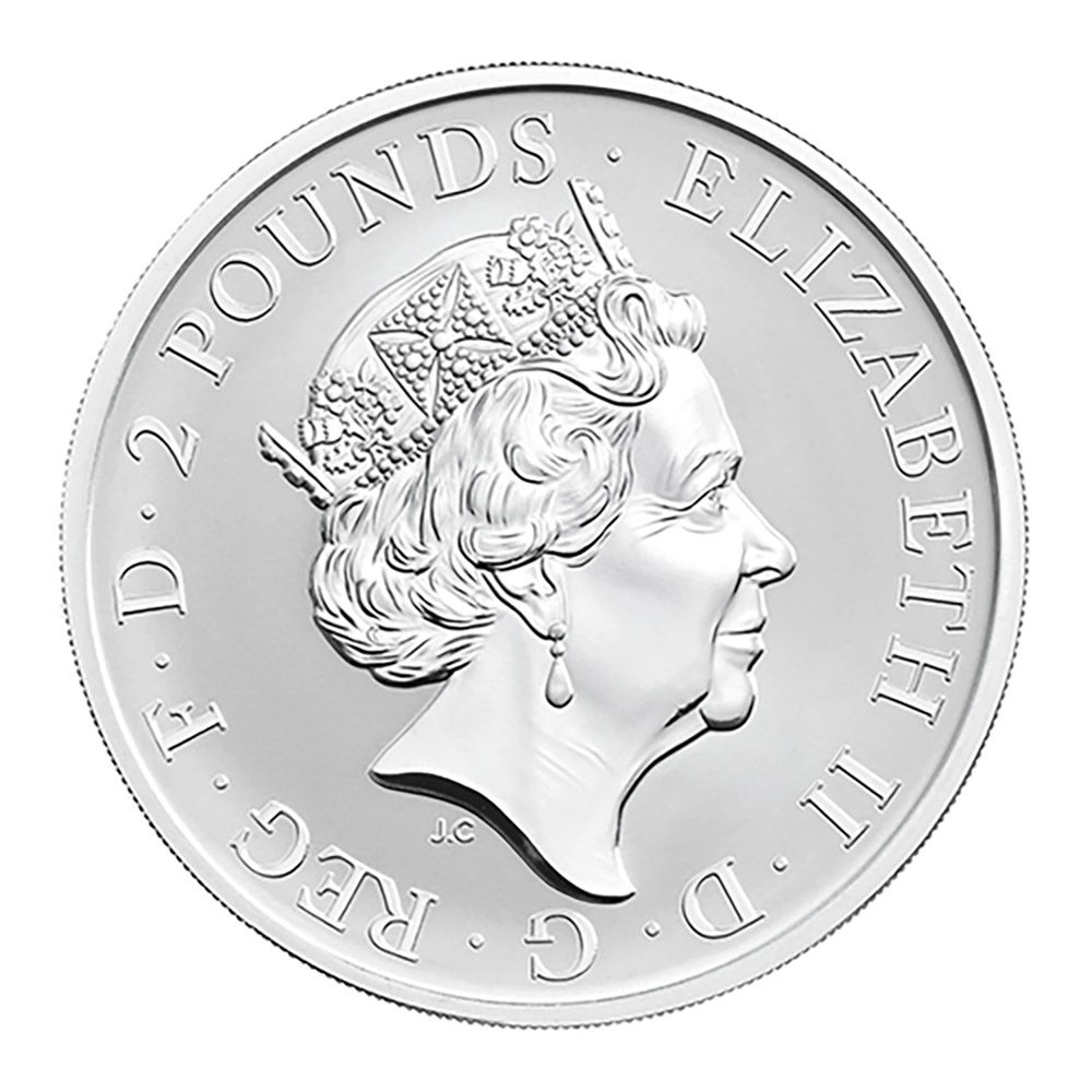 2022 UK 1 oz Silver The Britannia 2 Coin Set Proof and Reverse Coin - Royal Mint