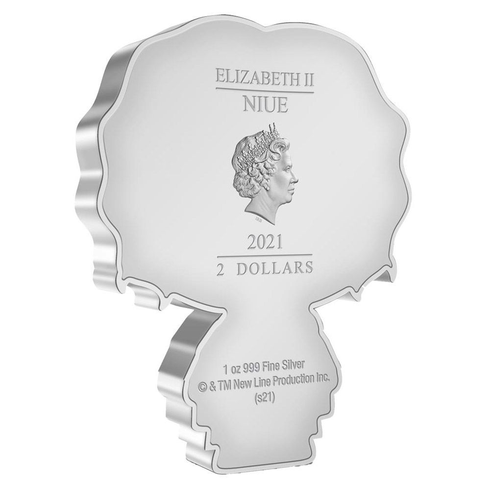 2021 Niue New Zealand Lord Rings - Frodo Baggins Chibi 1oz Silver Proof Coin