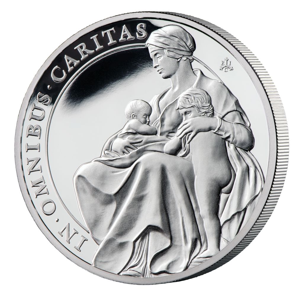 2021 EIC 1 oz .999 Silver St Helena The Queen's Virtues Charity Proof Coin
