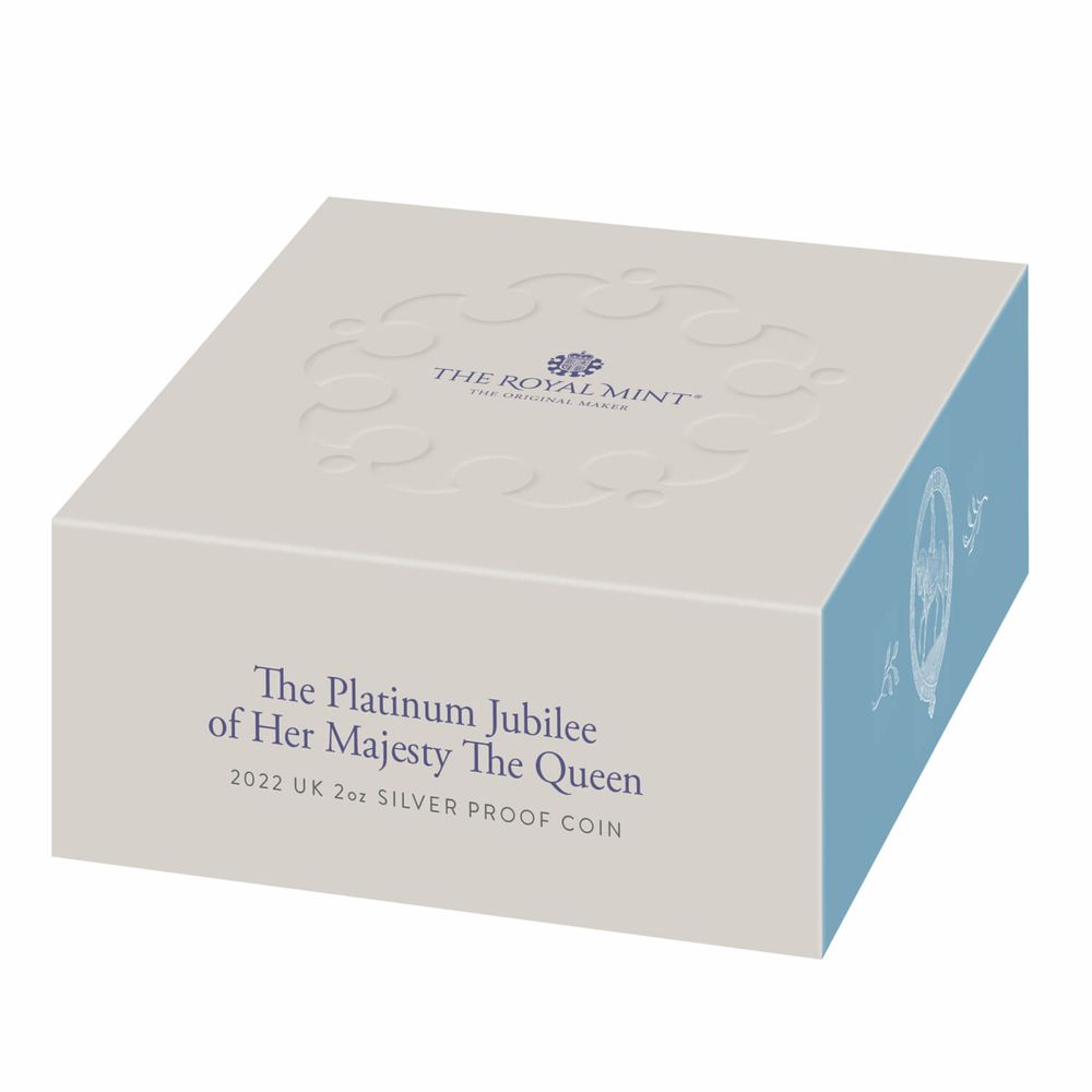 2022 The Platinum Jubilee of Her Majesty The Queen 2oz Silver Proof Coin