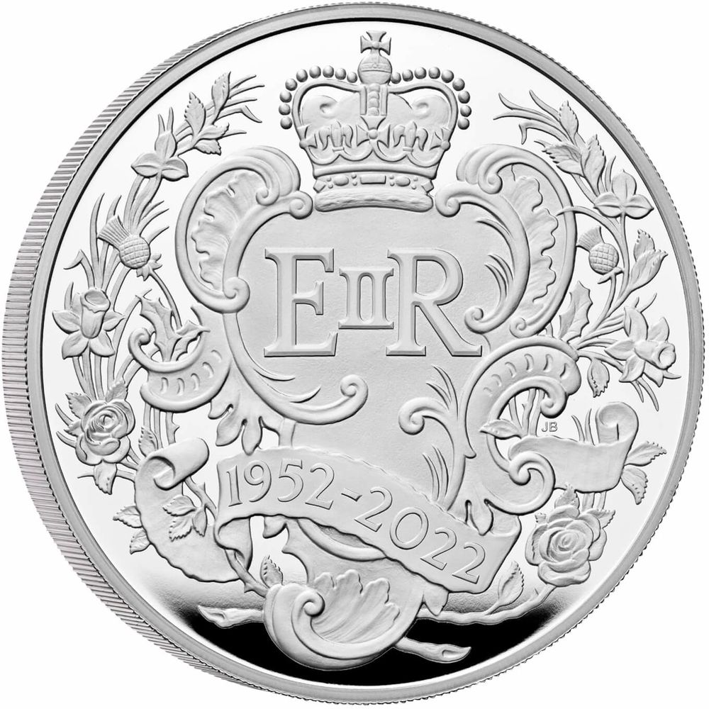 2022 The Platinum Jubilee of Her Majesty The Queen 5oz Silver Proof Coin