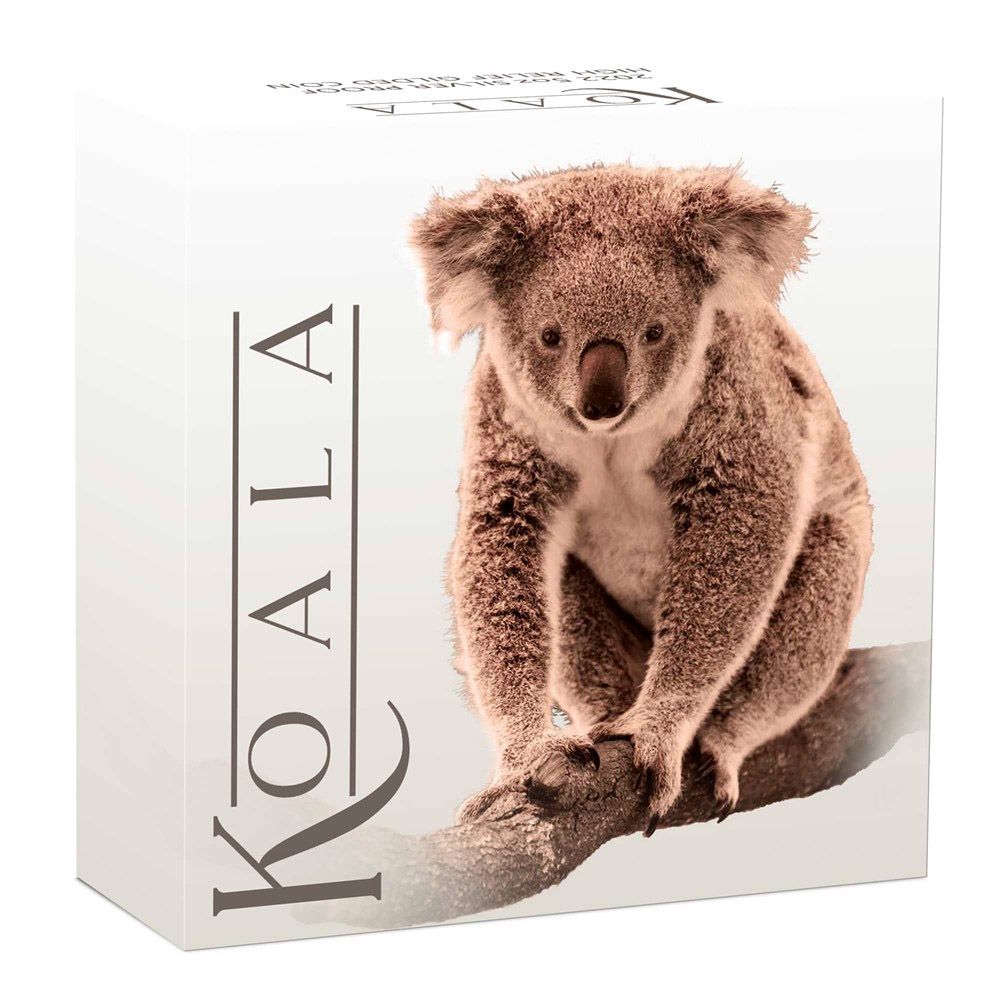 2022 5oz Silver Proof HR Gilded Australian Koala-4