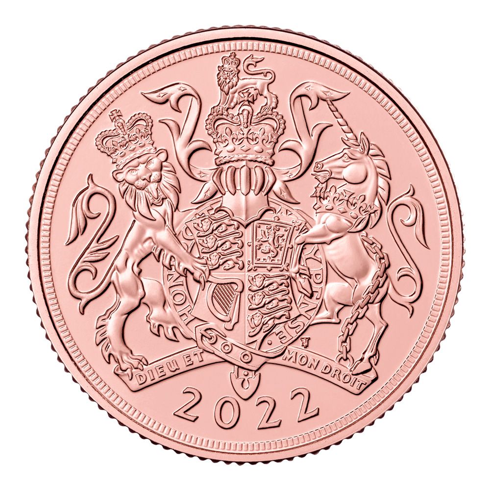 2022 UK Gold Full Sovereign Platinum Jubilee Coin - The Royal Mint