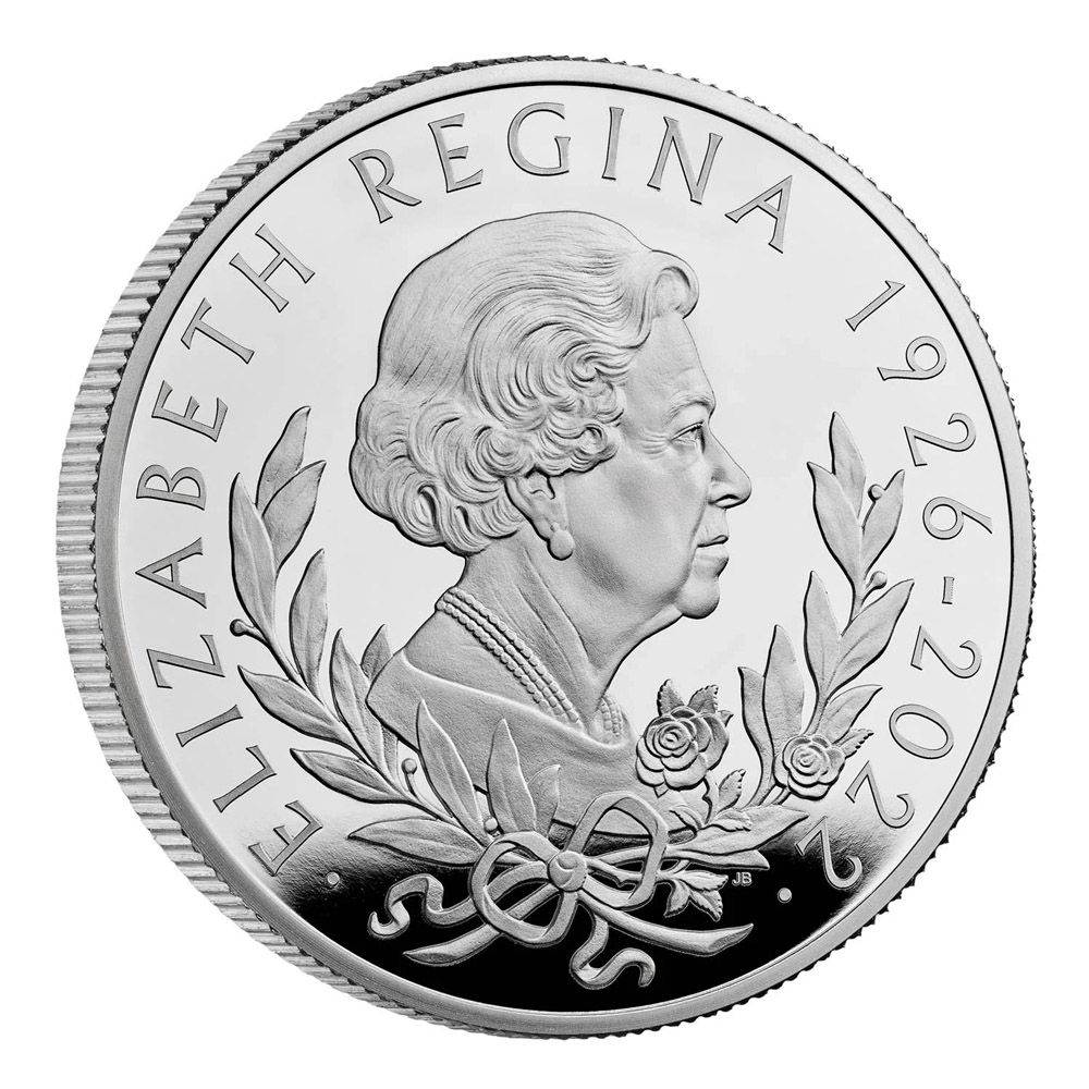 2022 UK 1 Kg Silver Her Majesty Queen Elizabeth II Memorial Proof Coin