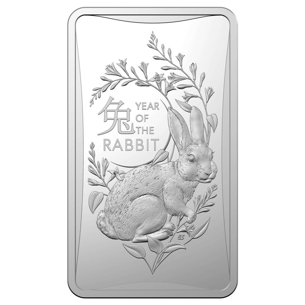 2023 1/2oz Proof Silver Ingot - Year of the Rabbit-1