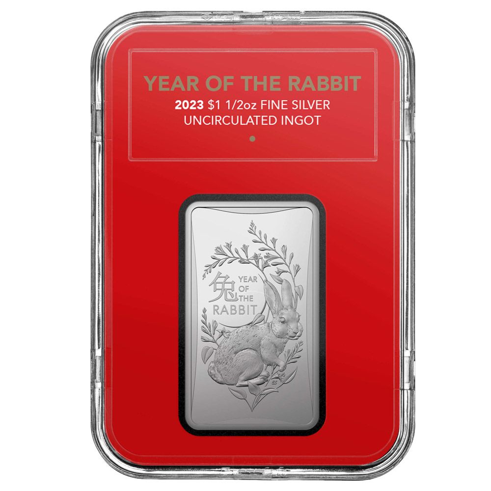 2023 1/2oz Proof Silver Ingot - Year of the Rabbit-3