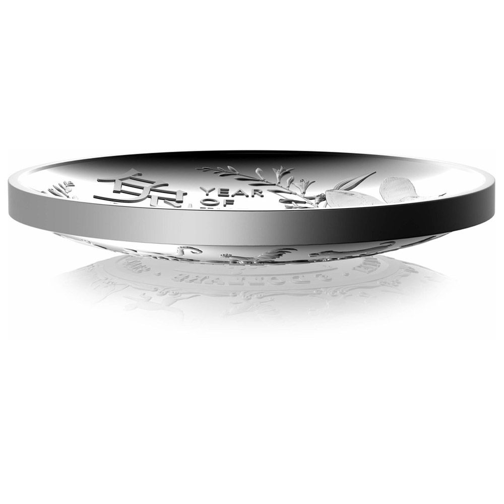 2023 1oz $5 Proof Silver Domed Coin - Year of the Rabbit-3