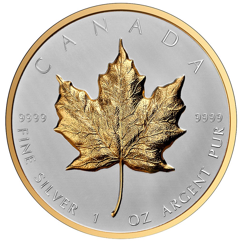 2023 Canada $20 Ultra High Relief Silver Maple Leaf with Selective Gold Plating