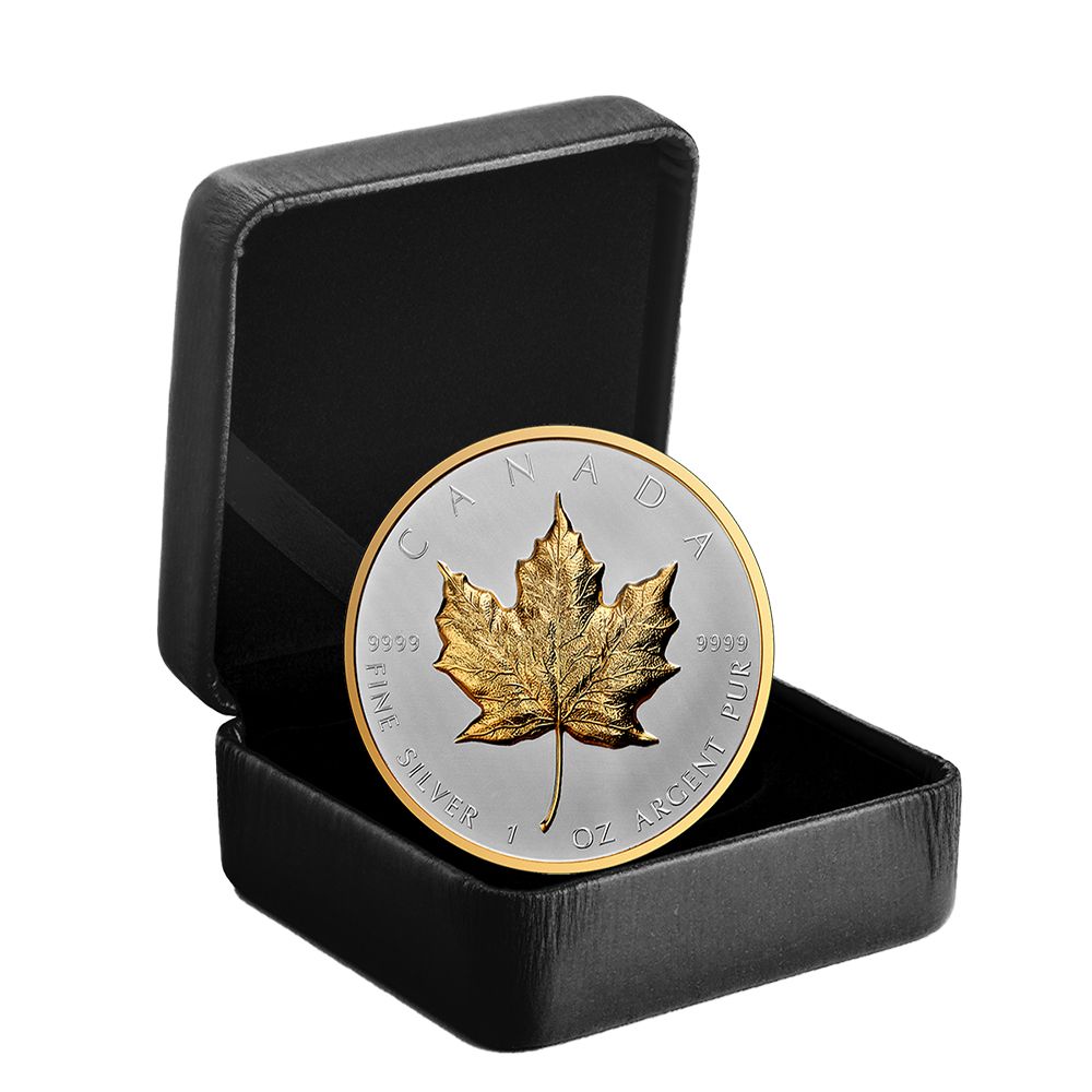 2023 Canada $20 Ultra High Relief Silver Maple Leaf with Selective Gold Plating