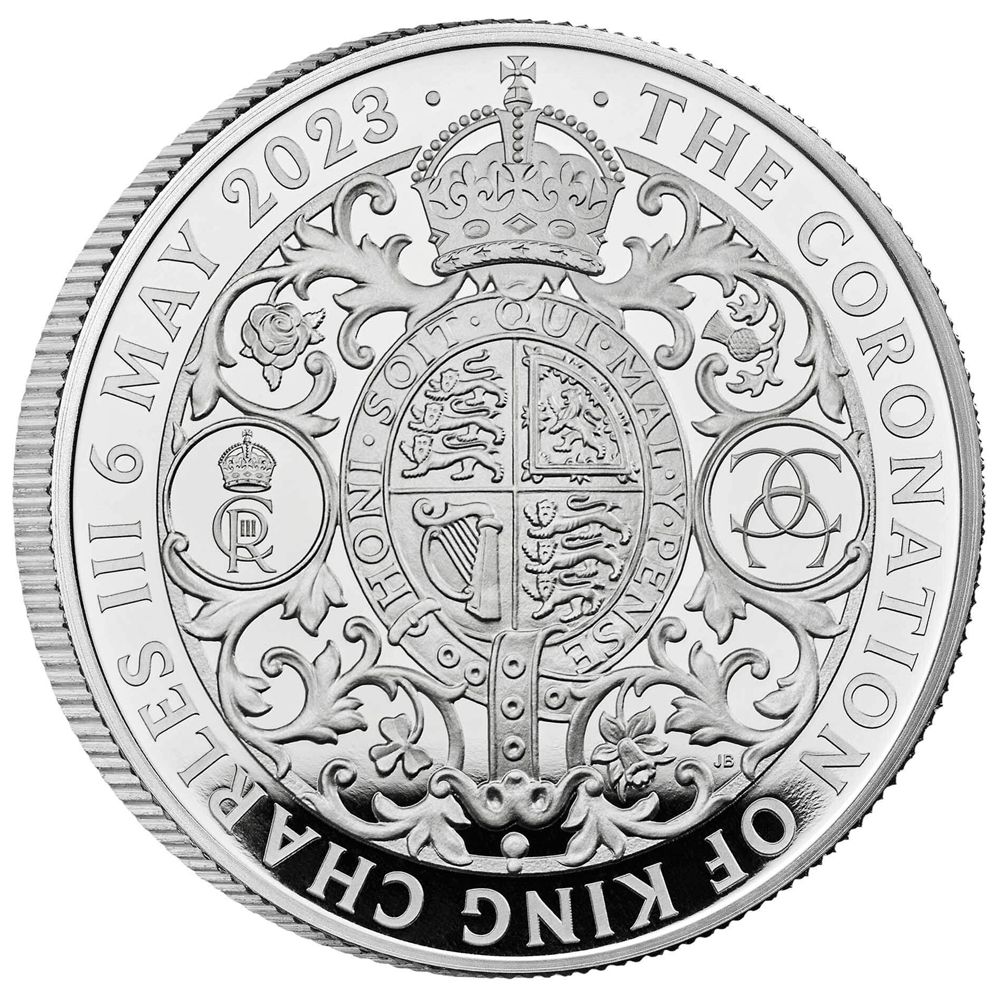 2023 UK 5 oz Silver The Coronation of His Majesty King Charles III Proof Coin