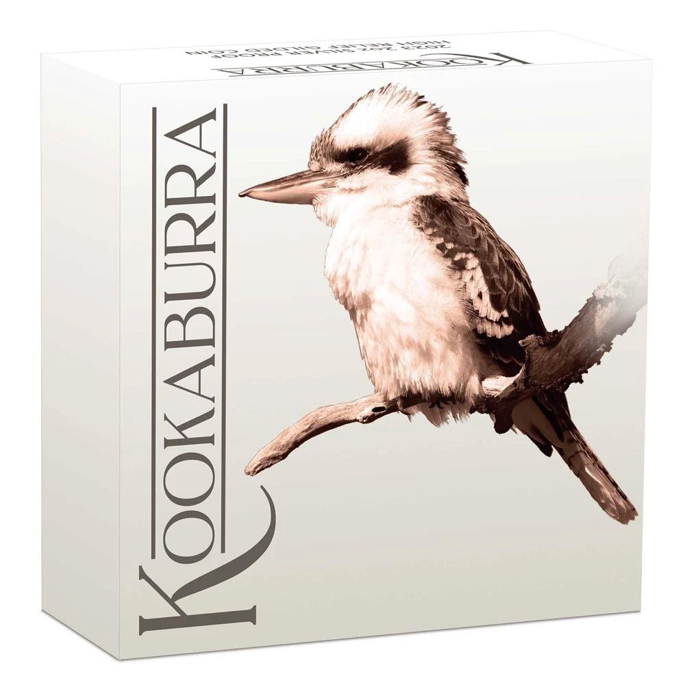2023 2oz Silver Kookaburra High Relief Gilded Coin-4