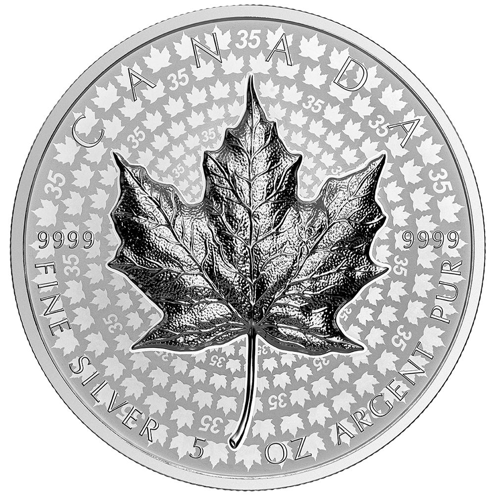 2023 5oz Silver Maple Ultra High Relief Coin-1